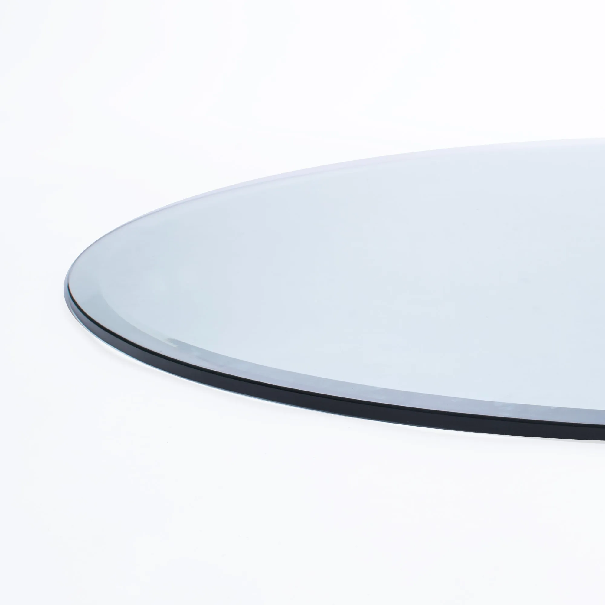 38" Round Clear Glass Table Tops