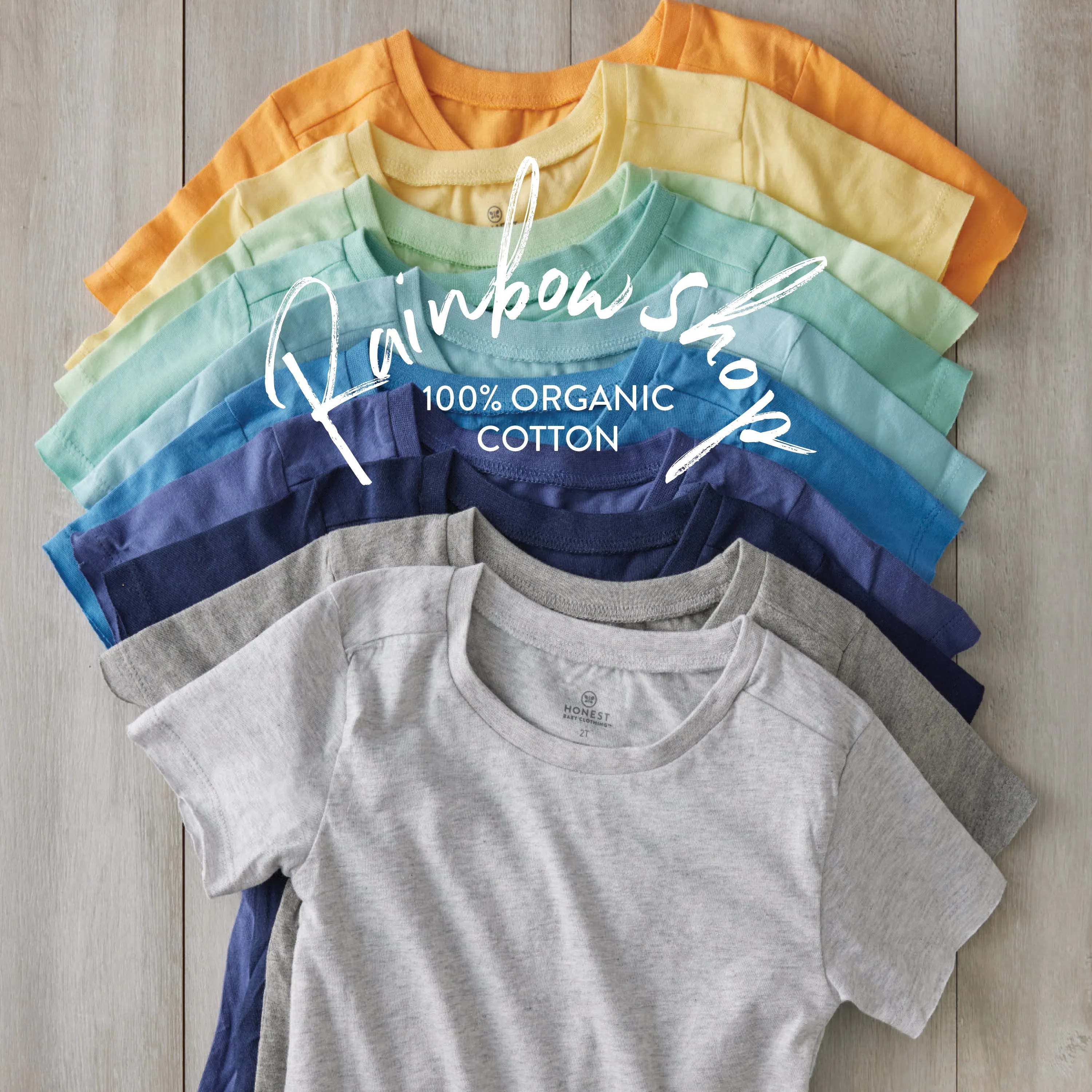 8-Pack Organic Cotton Short Sleeve T-Shirts