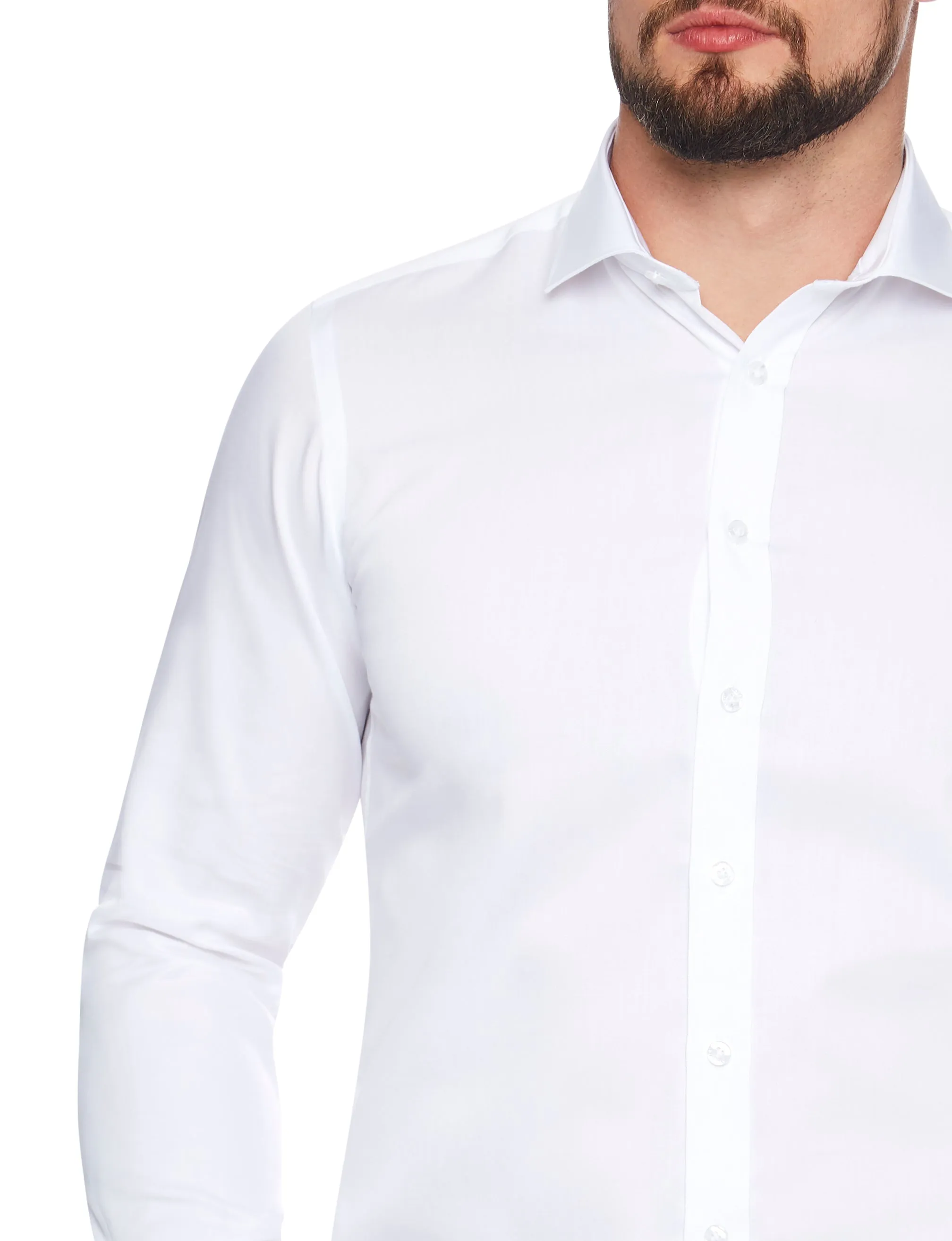 ABELARD SUPER NON IRON WHITE SHIRT