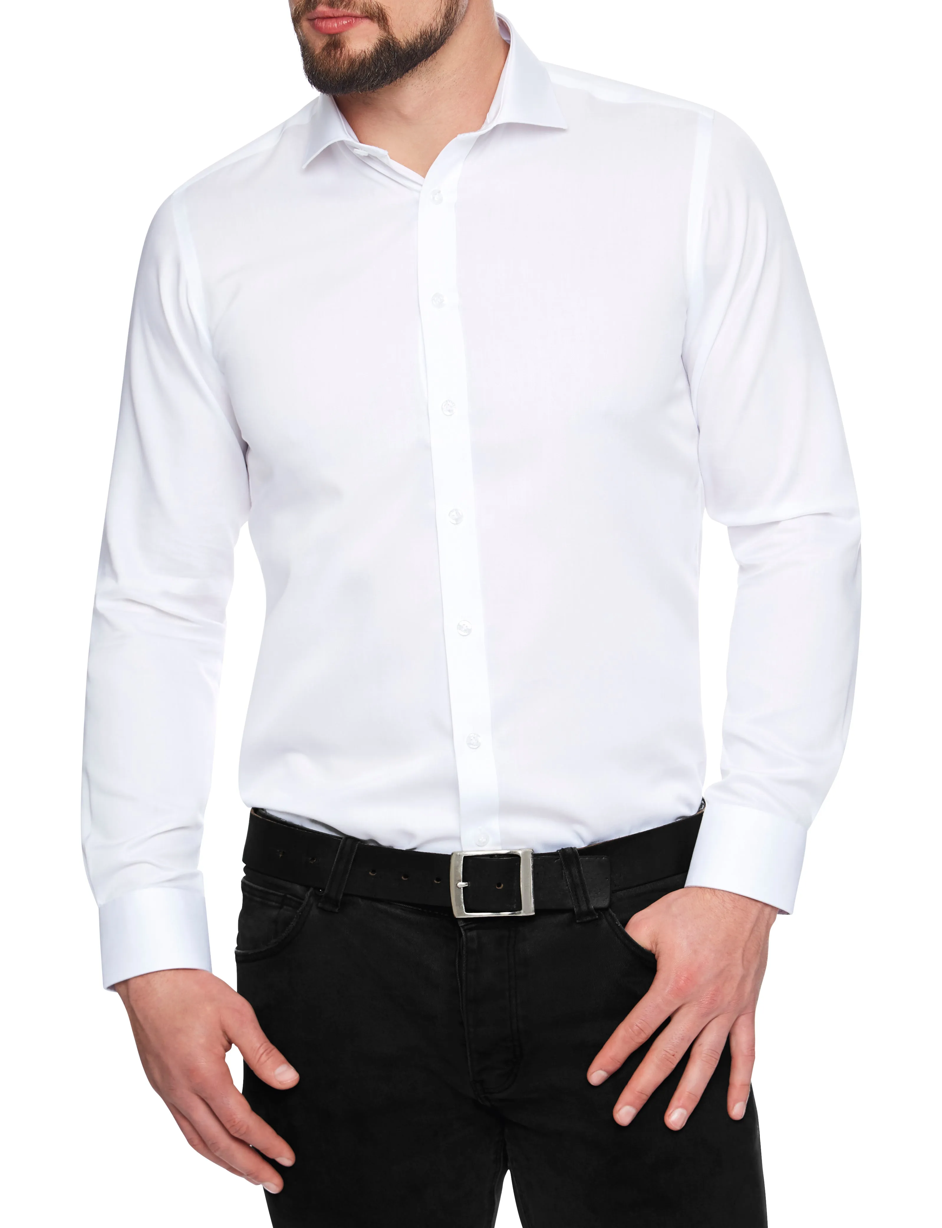 ABELARD SUPER NON IRON WHITE SHIRT