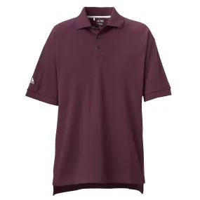 adidas Golf Men's ClimaLite Barolo Red S/S Pique Polo