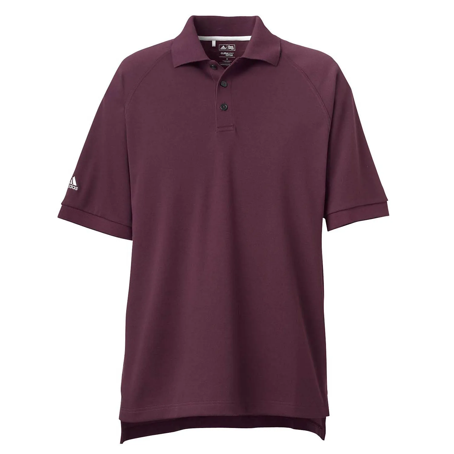 adidas Golf Men's ClimaLite Barolo Red S/S Pique Polo