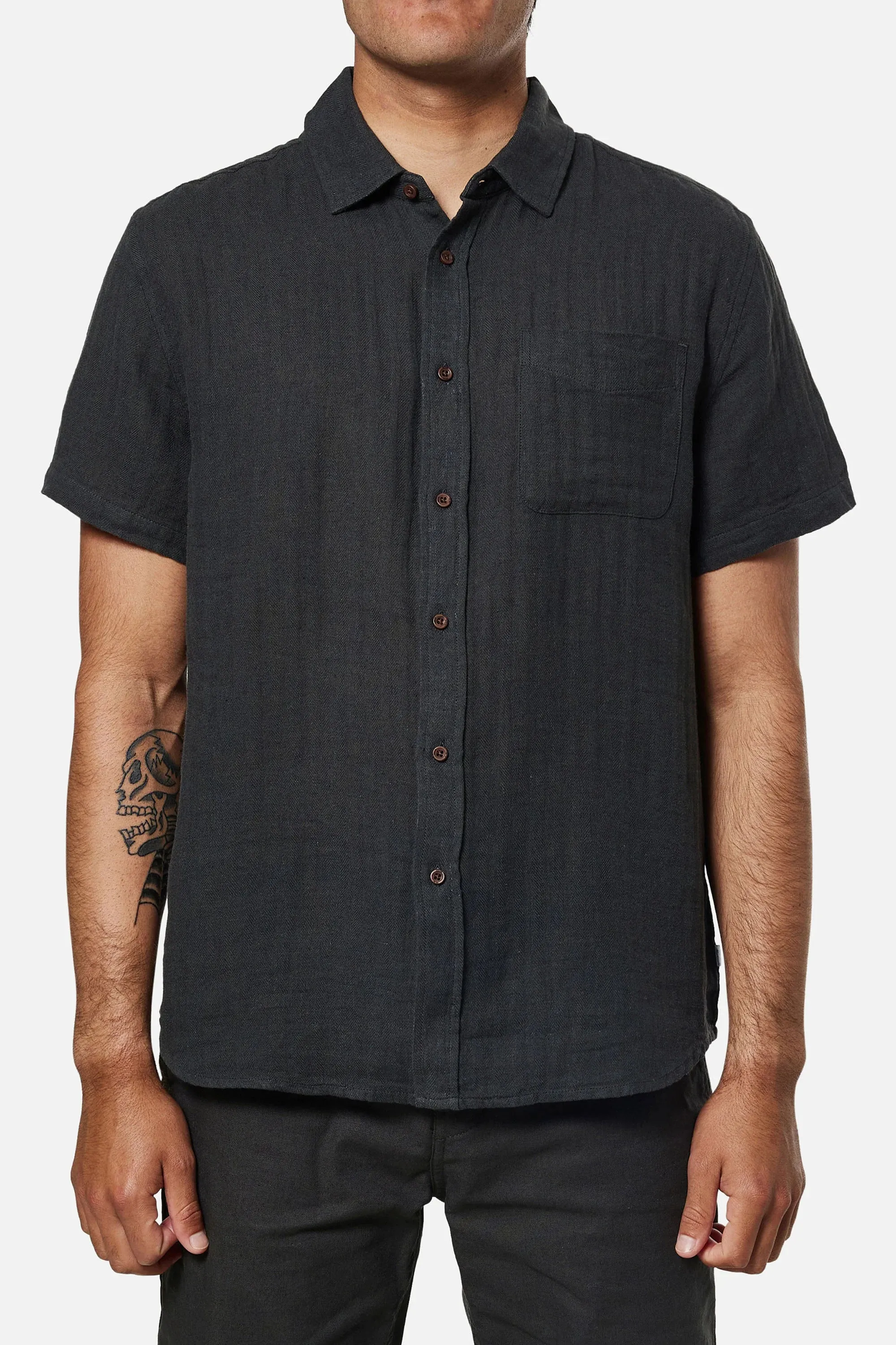 Alan Solid Button Up Shirt