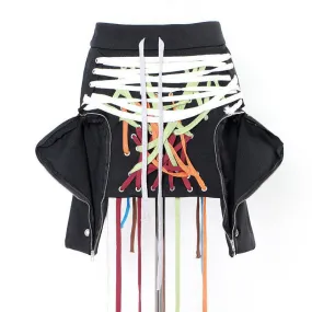 Amelia Shoestring Mini Skirt