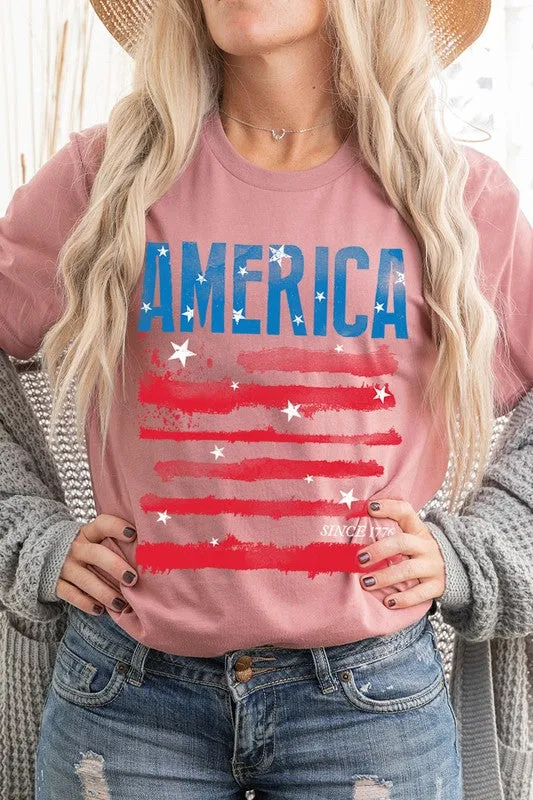 America Since 1776 Graphic T Shirts  choice of colors