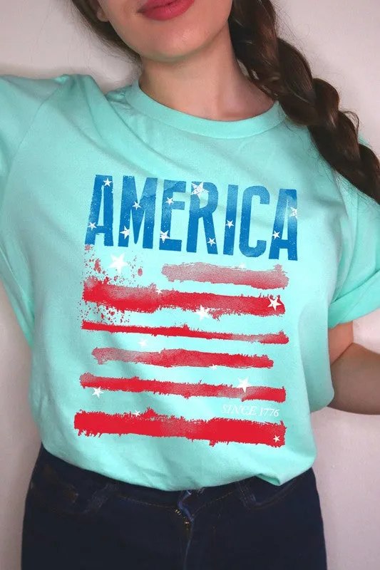 America Since 1776 Graphic T Shirts  choice of colors