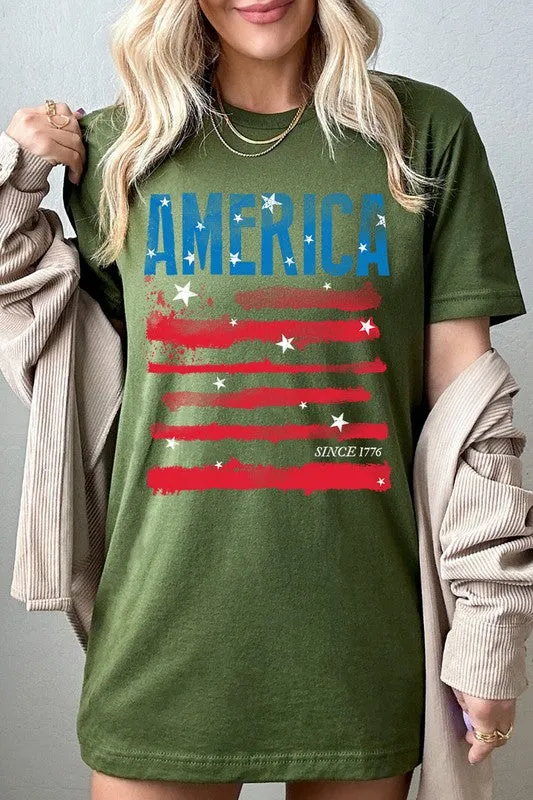 America Since 1776 Graphic T Shirts  choice of colors