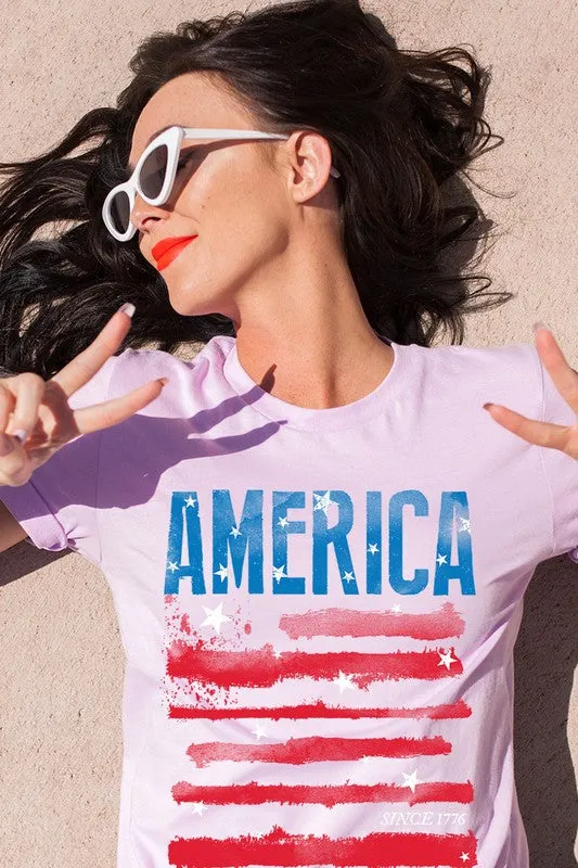 America Since 1776 Graphic T Shirts  choice of colors