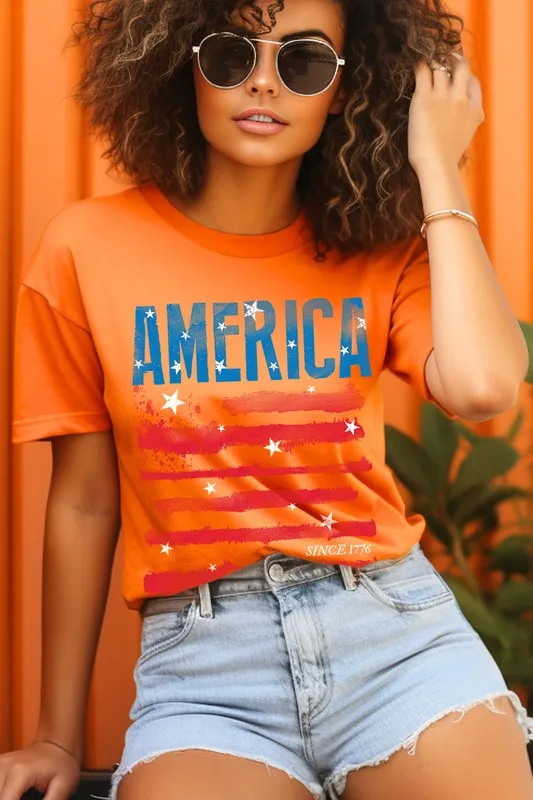 America Since 1776 Graphic T Shirts  choice of colors