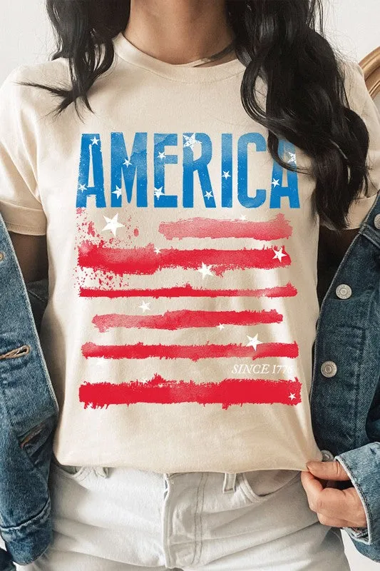 America Since 1776 Graphic T Shirts  choice of colors