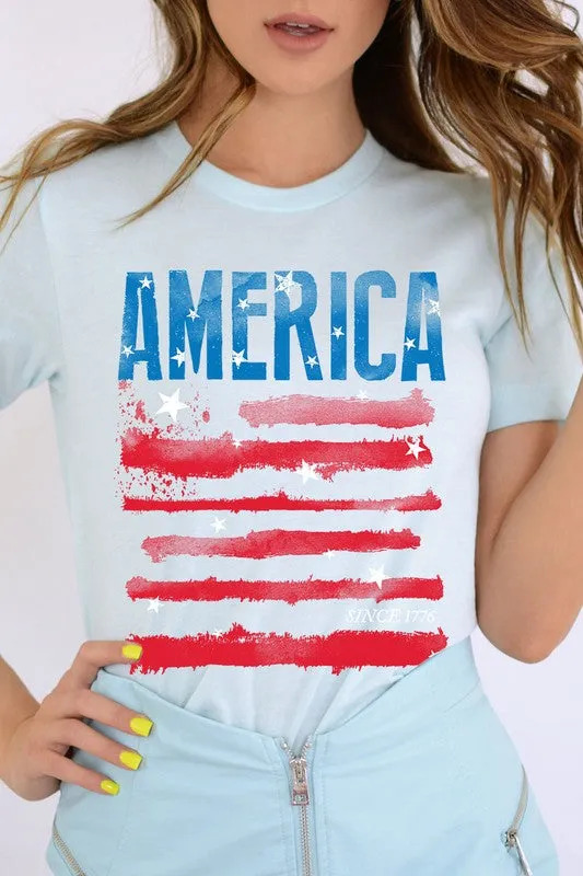 America Since 1776 Graphic T Shirts  choice of colors