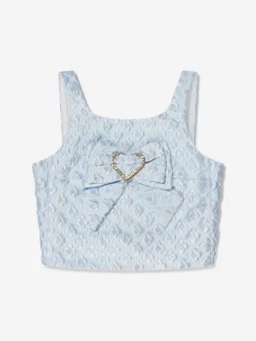 Angels Face Girls Strappy Adeana Top in Blue