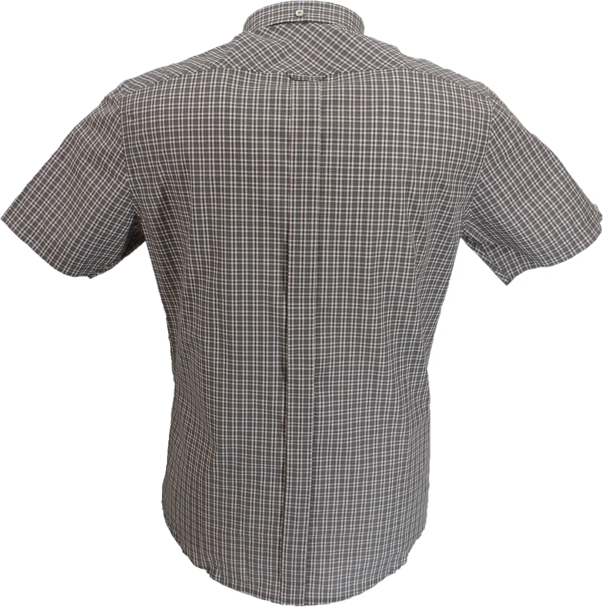 Ben Sherman Mens Hemp Check Short Sleeved Shirts …