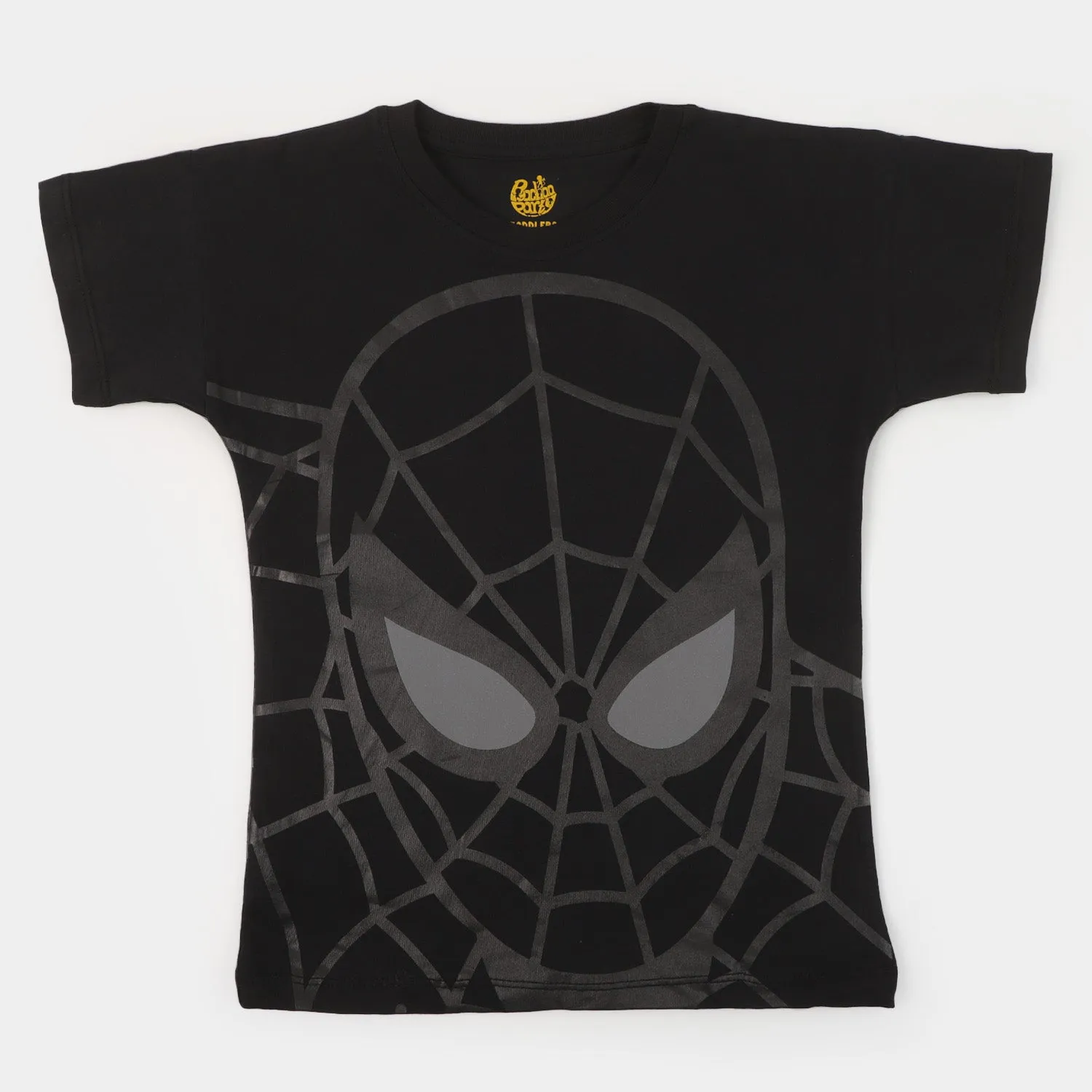 Boys Cotton T-Shirt Super Hero - BLACK