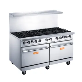 Brika BGR-10B 60" Propane Gas Range With 10 Open Burner