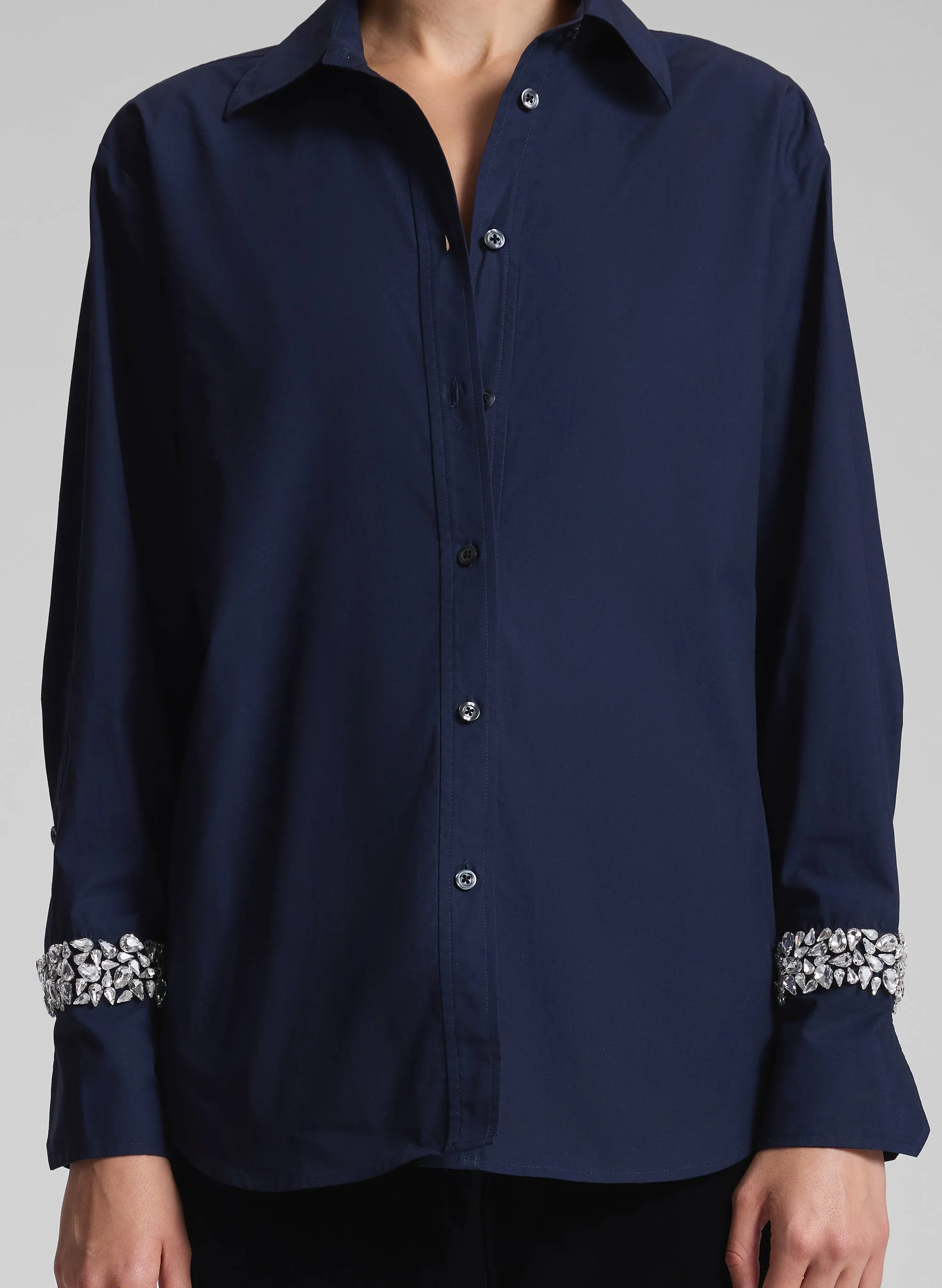 Calvin Embellished Sleeve Shirt