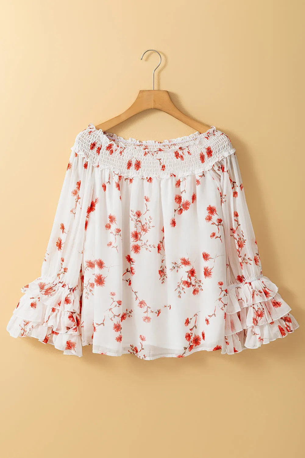 Catalina Off Shoulder Ruffled Sleeve Blouse