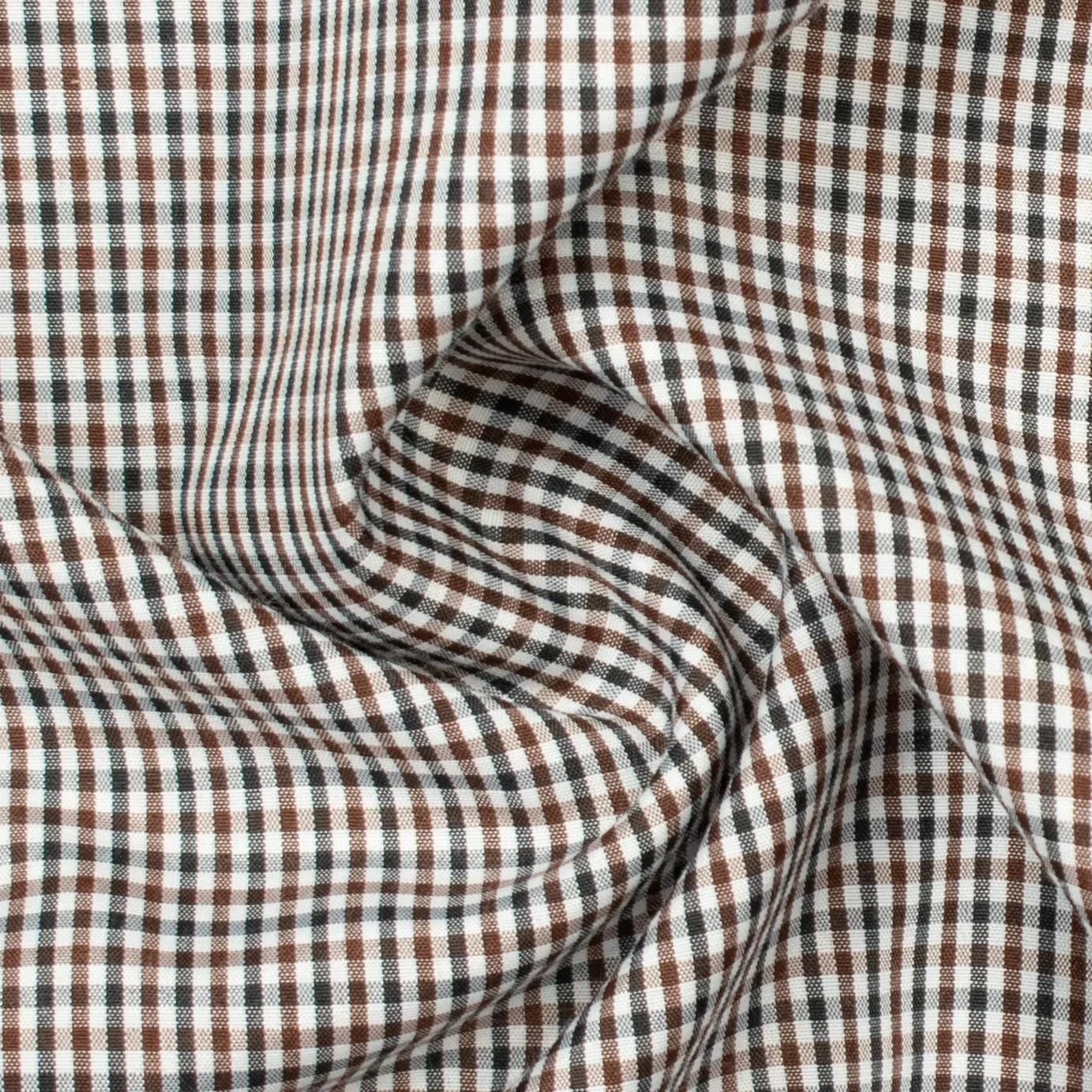 Check Shirting Design-12 Brown & Navy