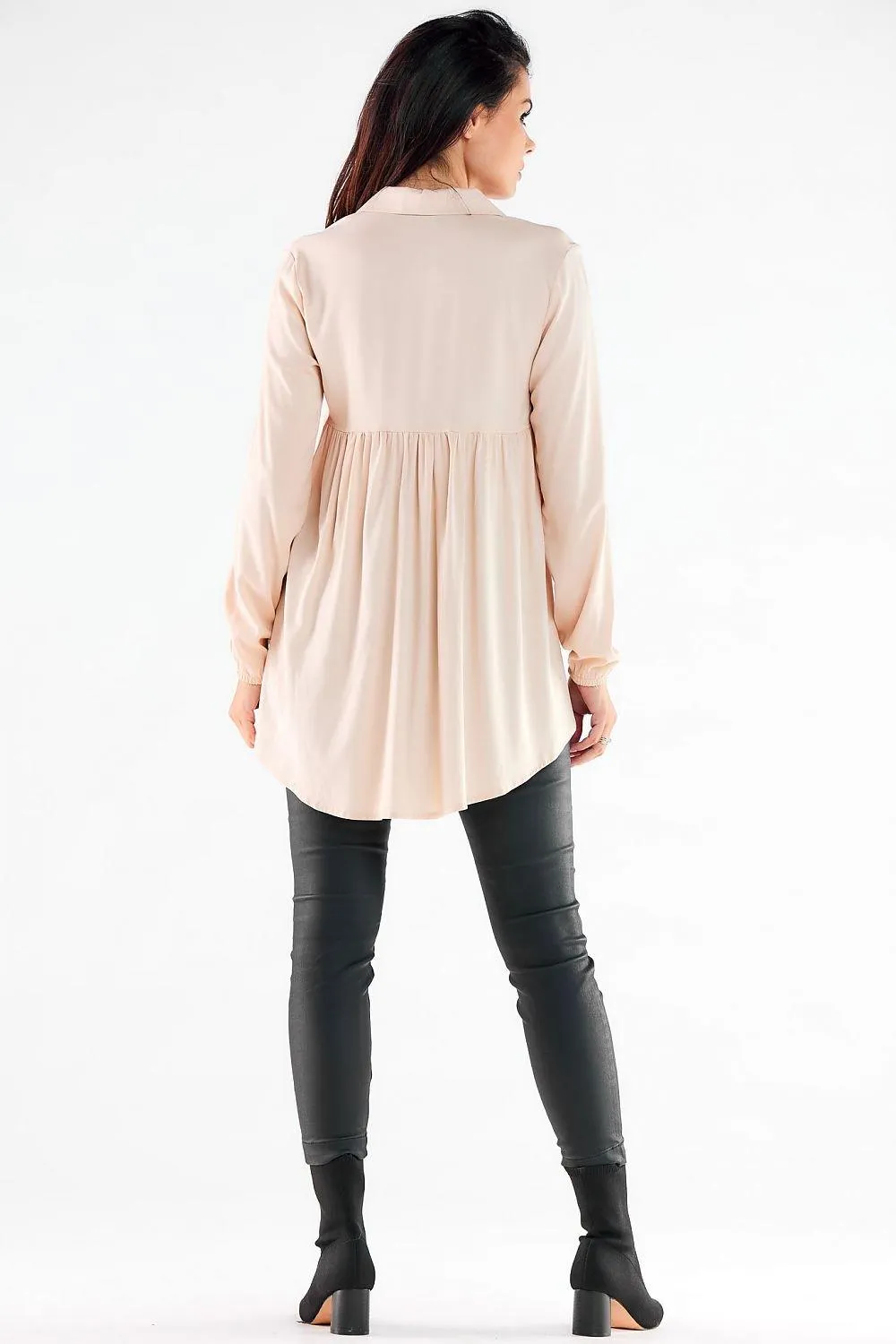 Chic Urban Long Sleeve Blouse - Distinctive Polish Design