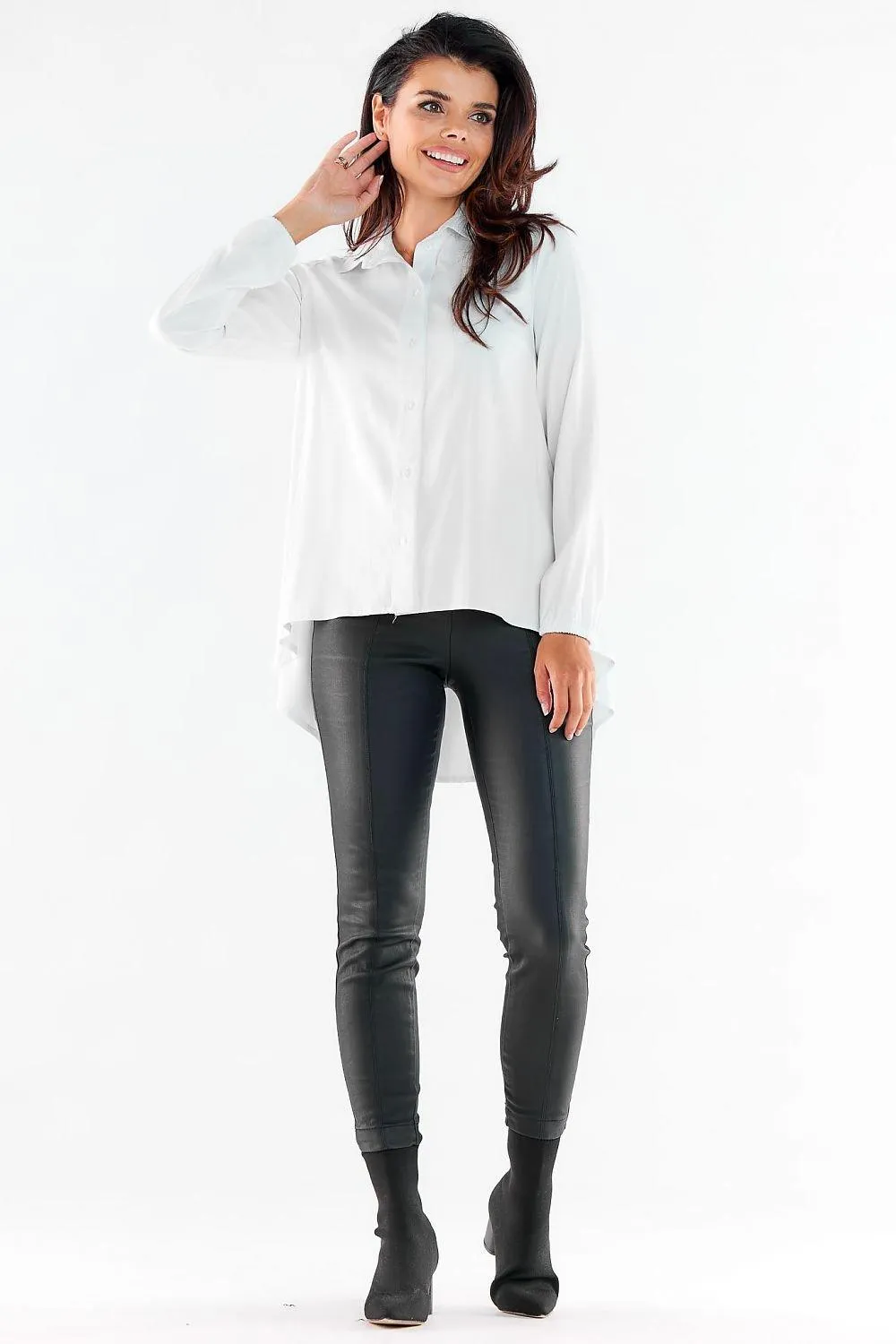 Chic Urban Long Sleeve Blouse - Distinctive Polish Design