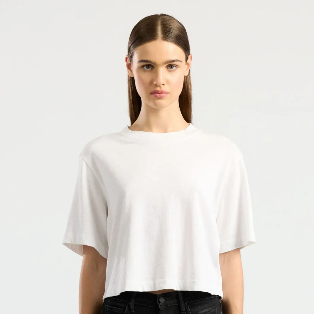 COTTON CITIZEN Tokyo Crop Tee | White