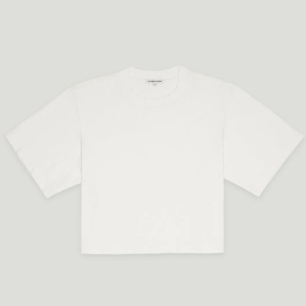 COTTON CITIZEN Tokyo Crop Tee | White