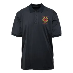 Customized Game Sportswear Cotton Tactical Polo with IAFF Embroidery