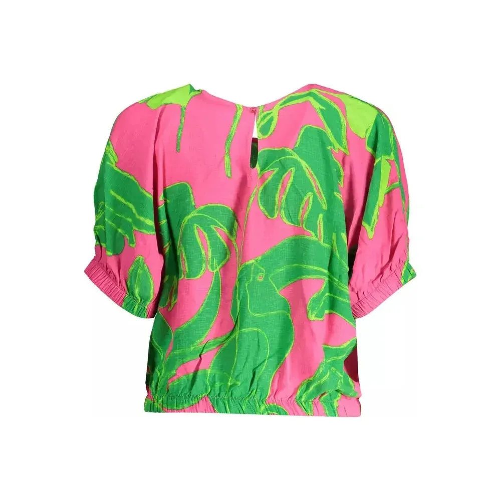 Desigual Pink Viscose Women Top