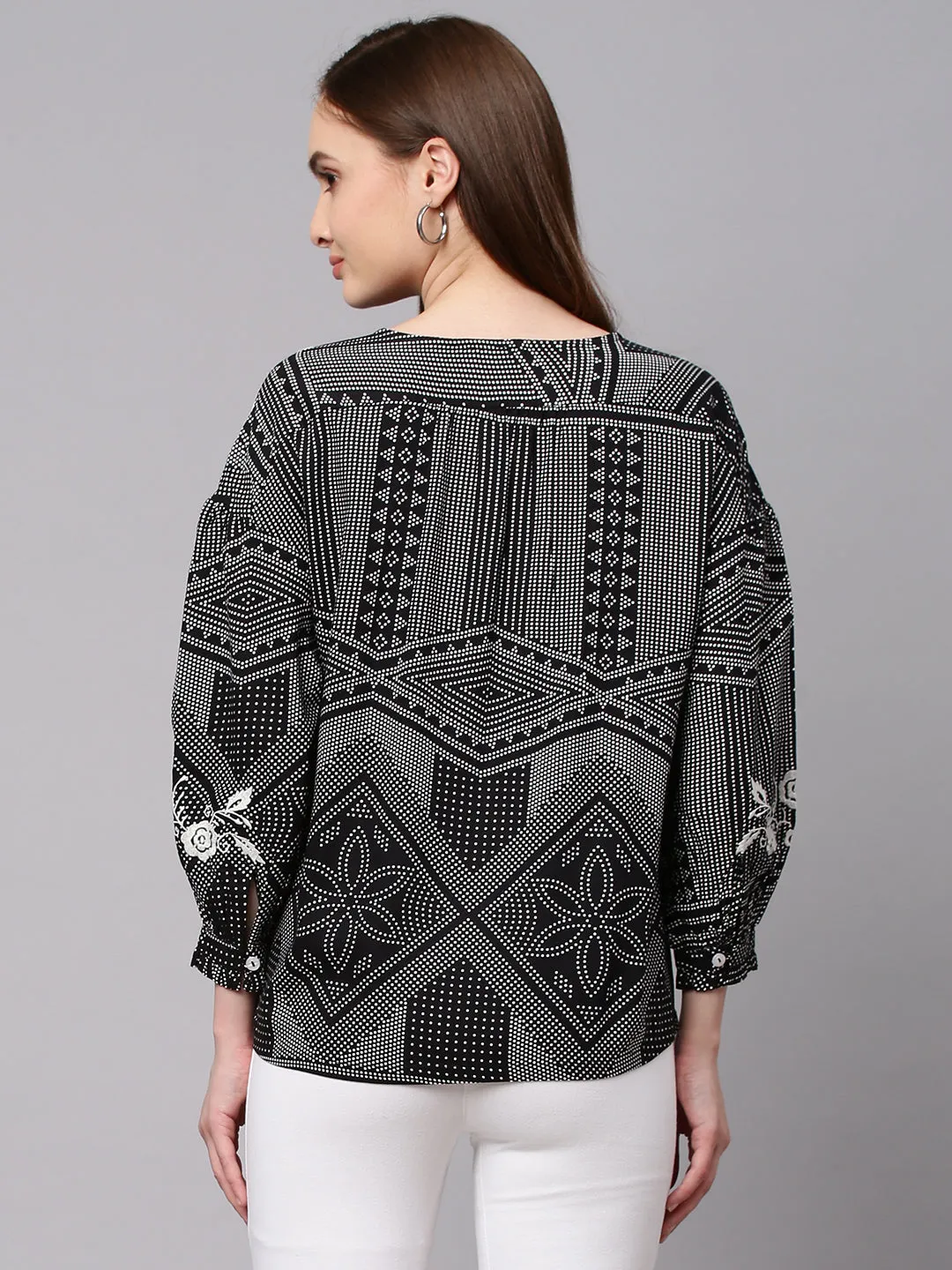 Embroidered Rayon Tunic