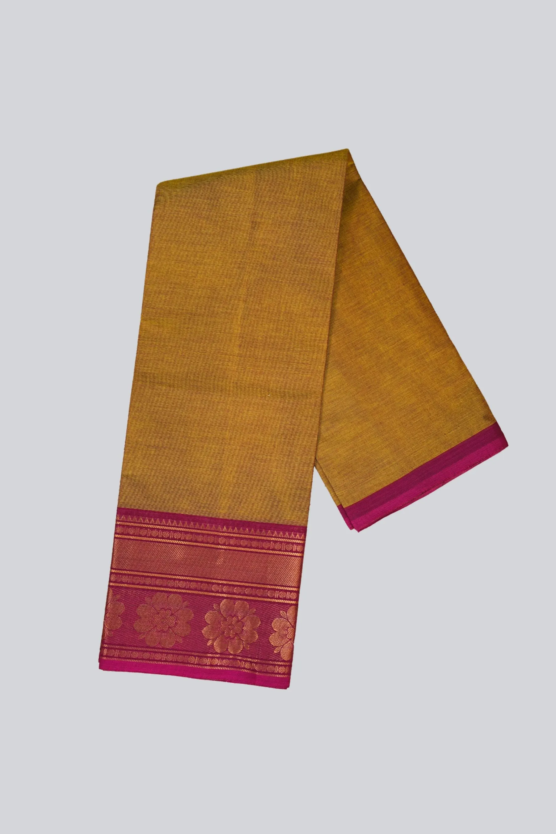 Exquisite Chettinad Cotton Saree - Authentic Indian 80 Count Cotton