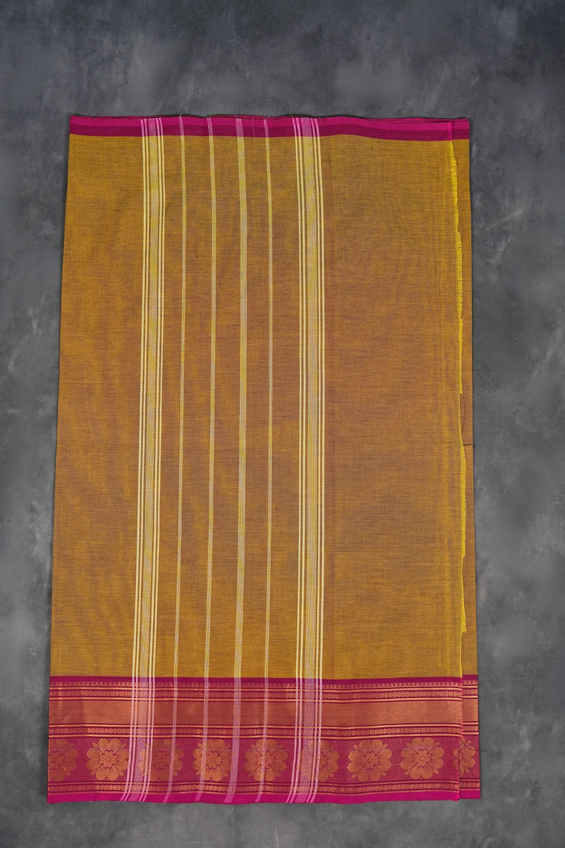 Exquisite Chettinad Cotton Saree - Authentic Indian 80 Count Cotton