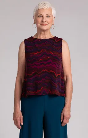 Flared Shell Top Print