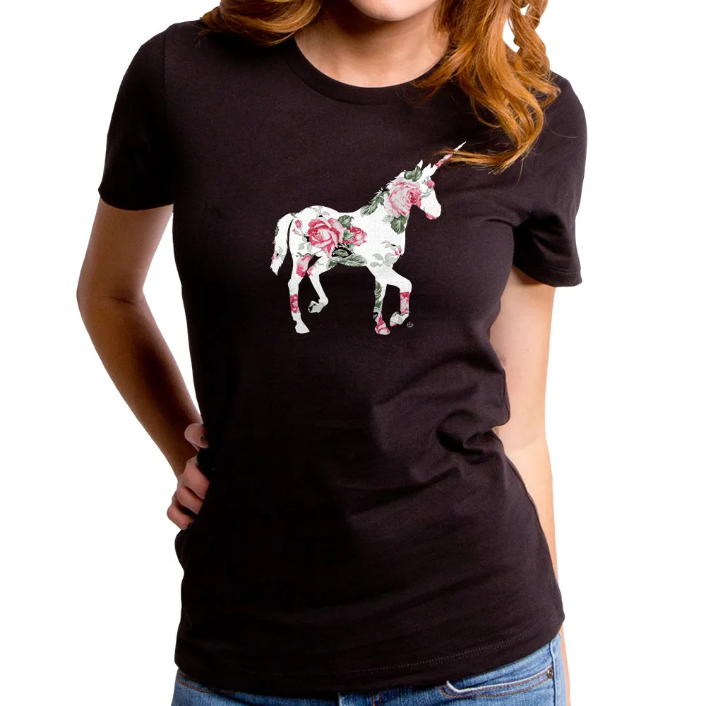 Floral Unicorn Women's T-Shirt