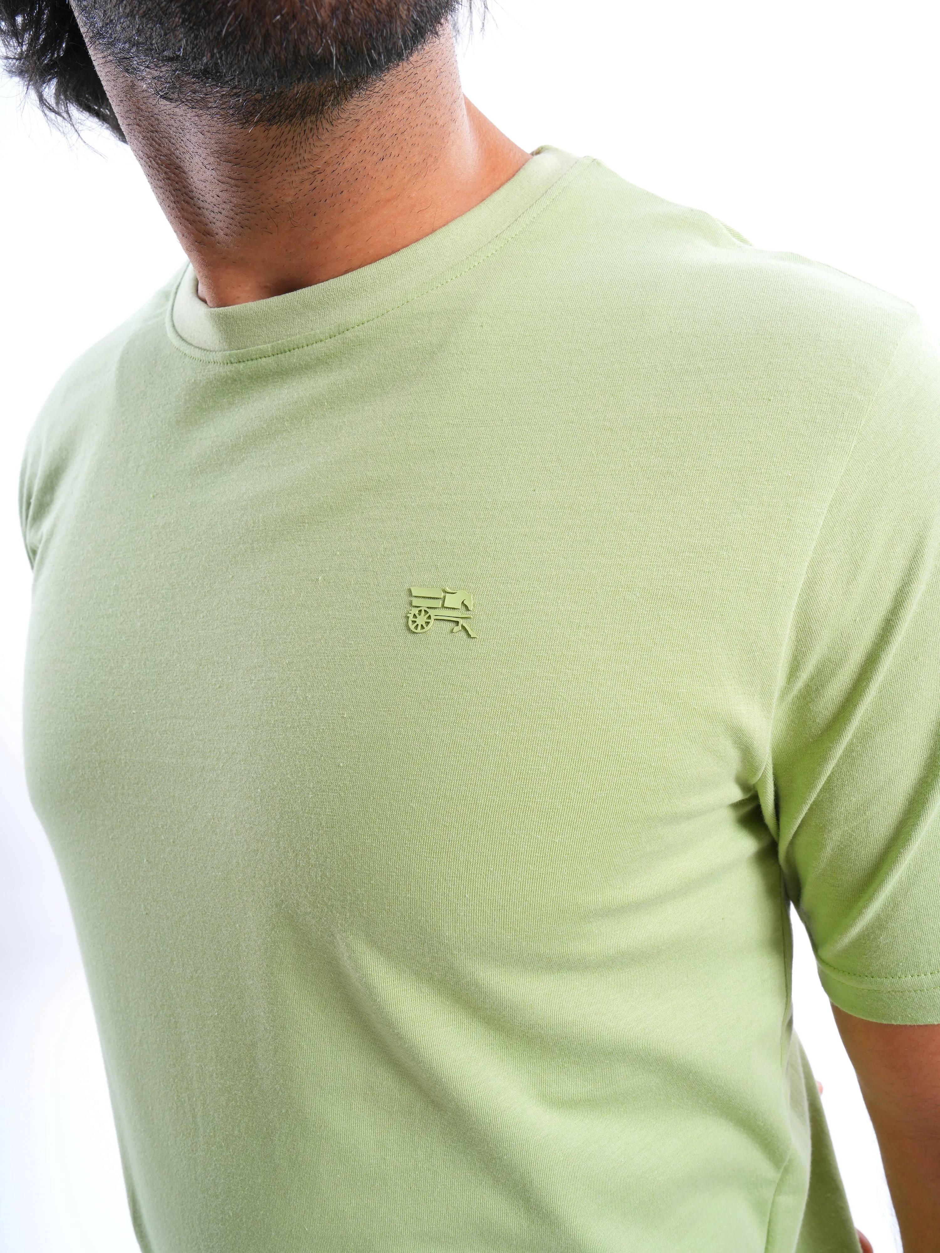 Foam Green Solid T-Shirt