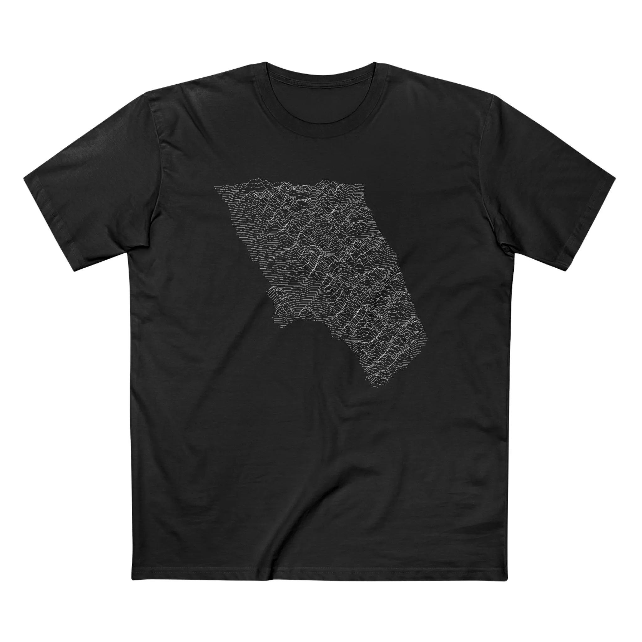 Glacier National Park T-Shirt - Topographical Lines