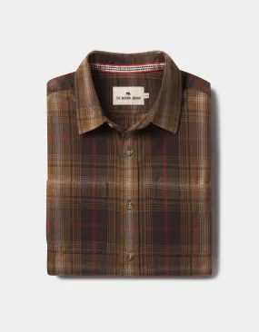 Jackson Lightweight Flannel in Brown Plaid