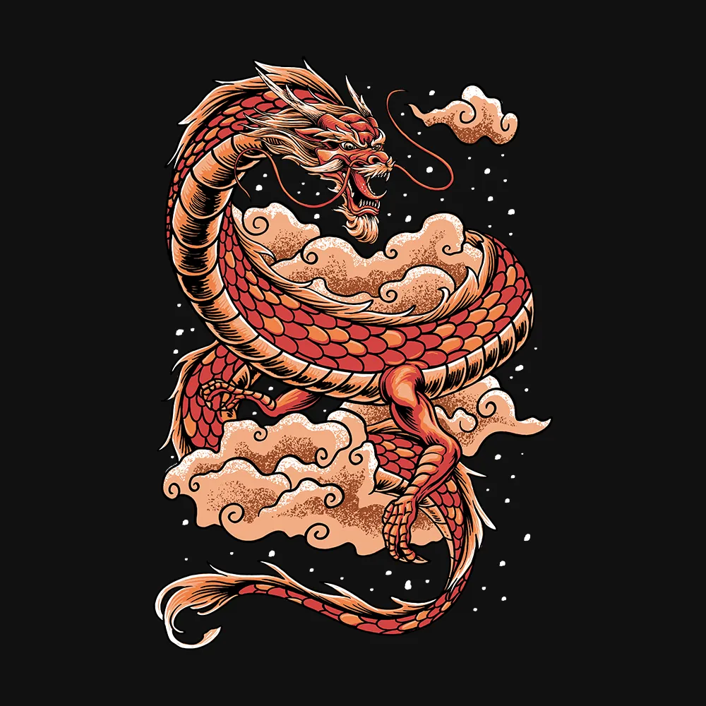 Japanese Dragon - T-shirt