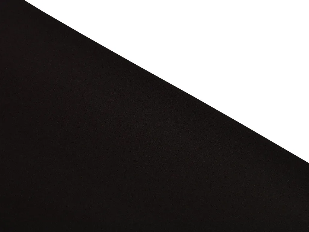 Jet Black Plain Georgette Fabric