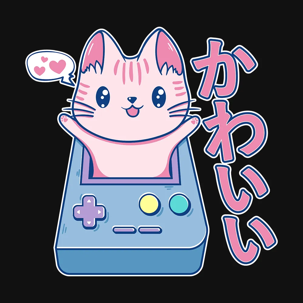 Kawaii Gamer Cat