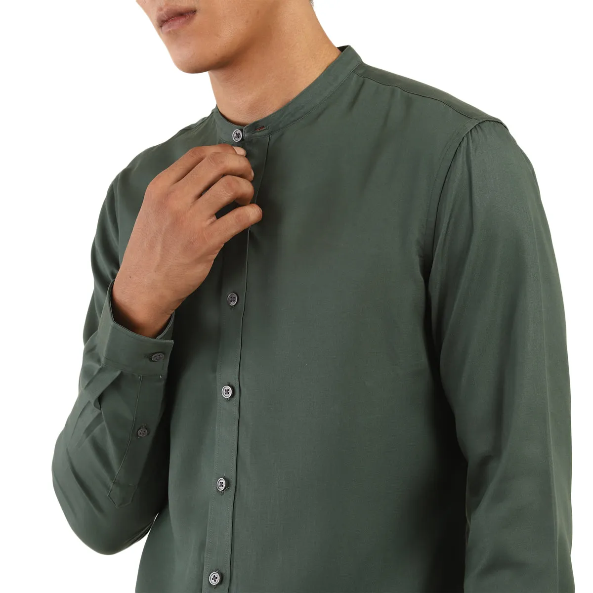 Levi's Jungle Green Solid Shirt