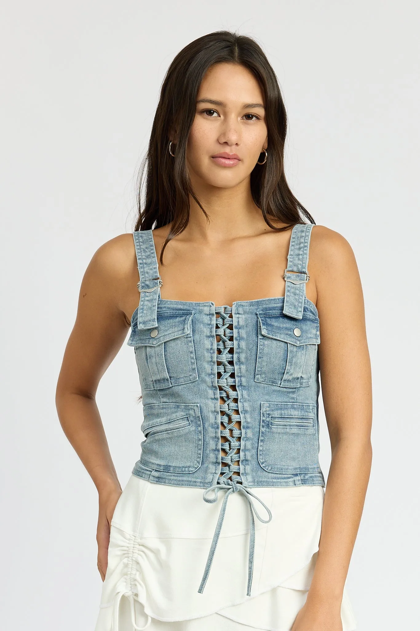 Macie Denim Top