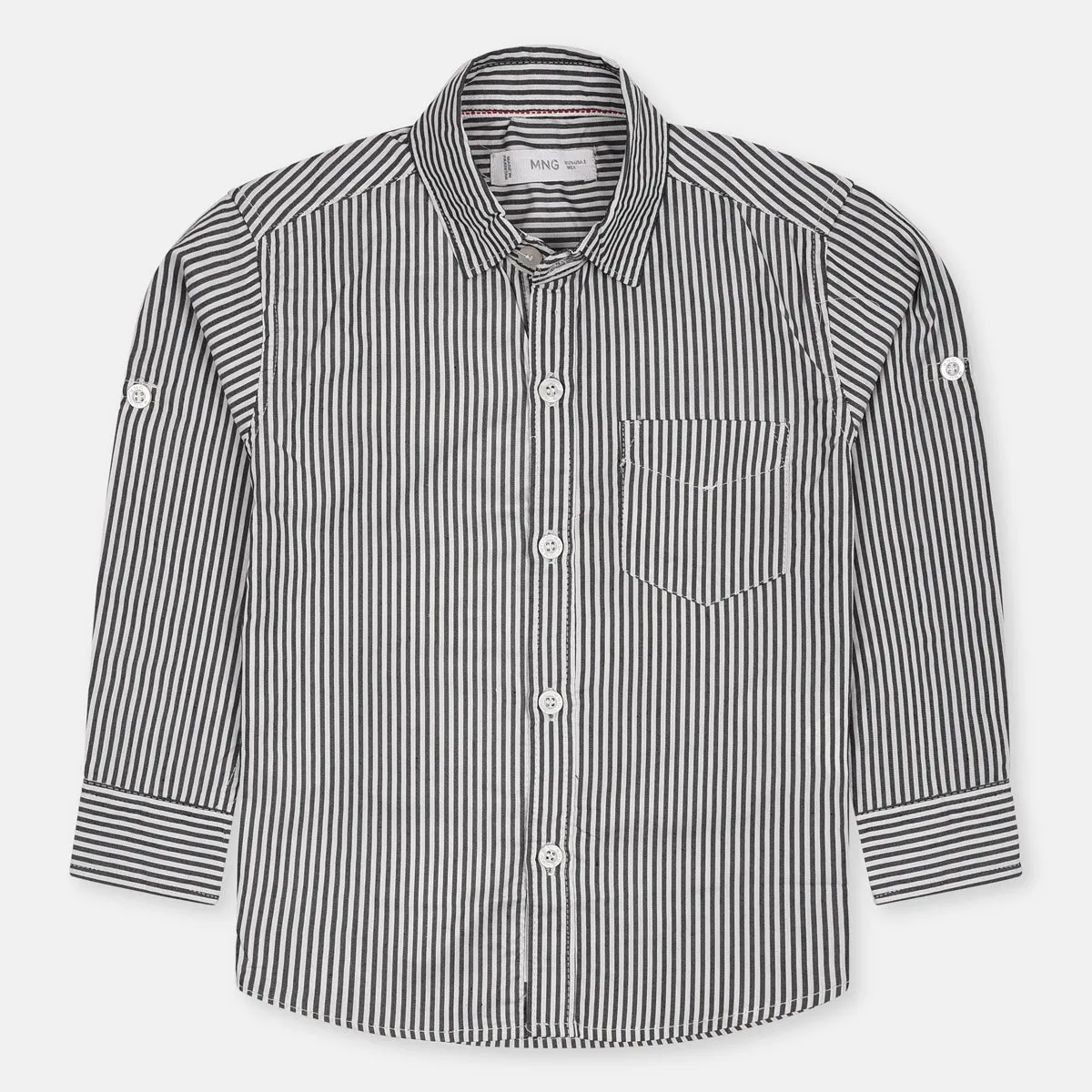 MNG Black & White Lines Casual Shirts 10802