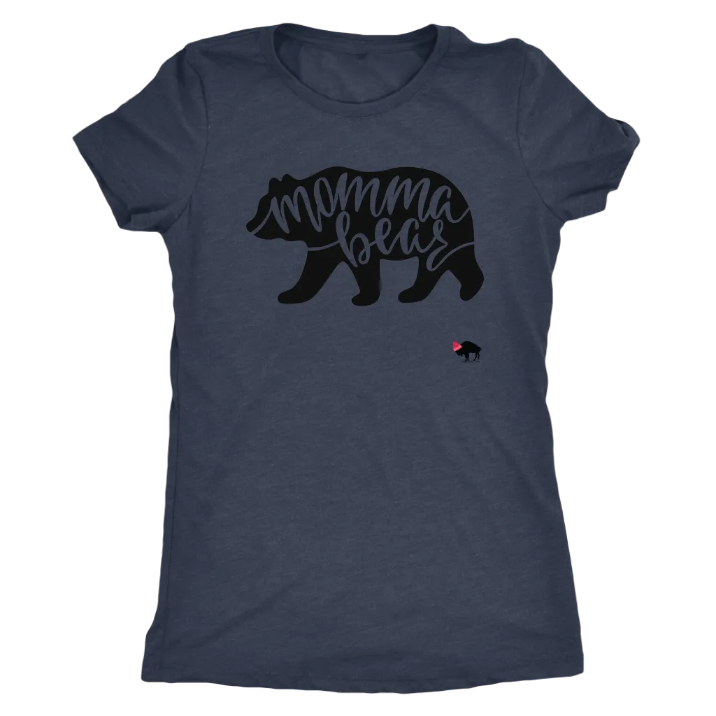 Momma Bear Womens Triblend T-shirt