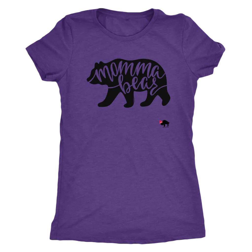 Momma Bear Womens Triblend T-shirt