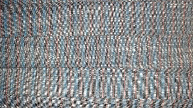 Multicolor Stripes Handloom Cotton Fabric