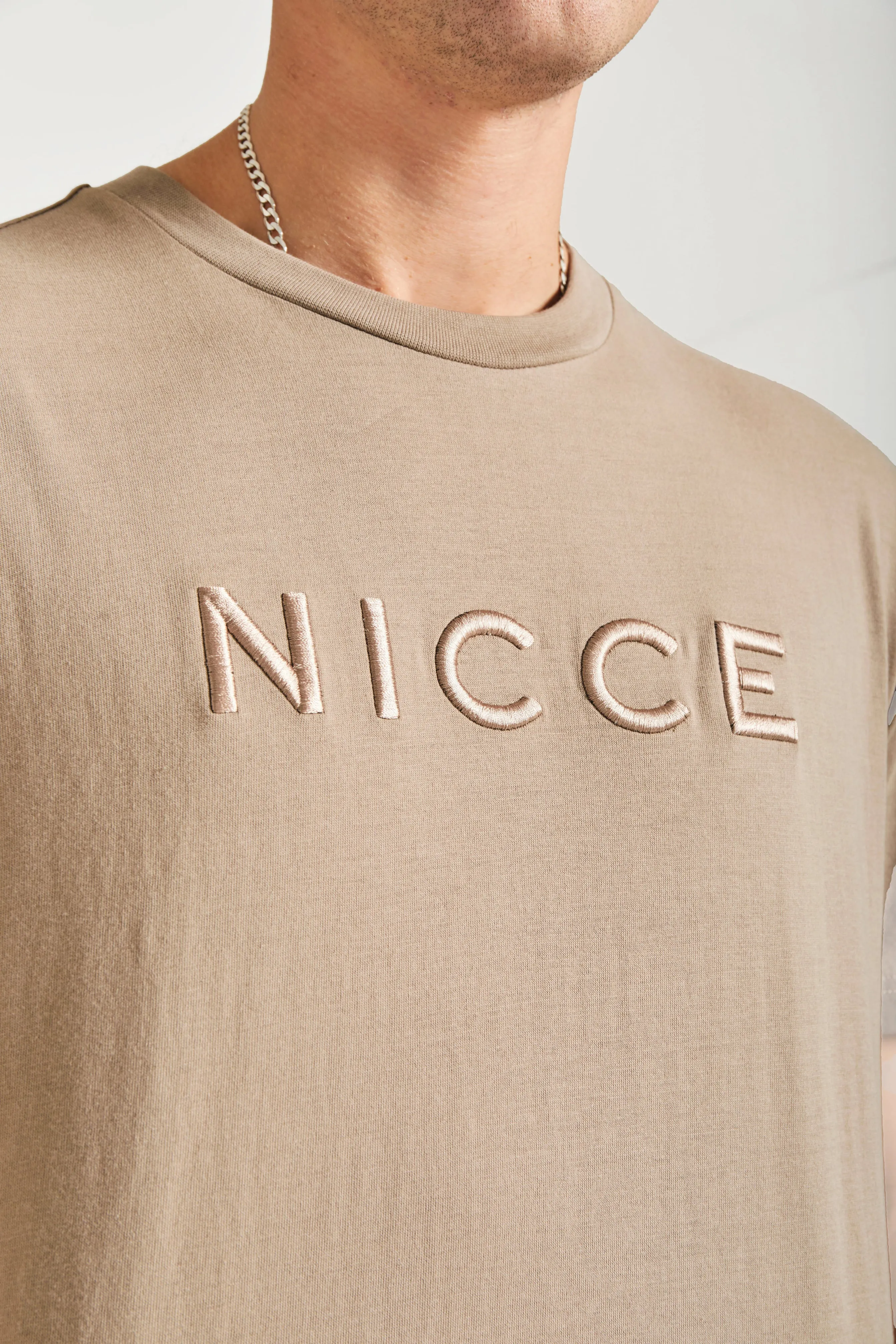 NICCE Mens Mercury Short Sleeve T-Shirt | Taupe