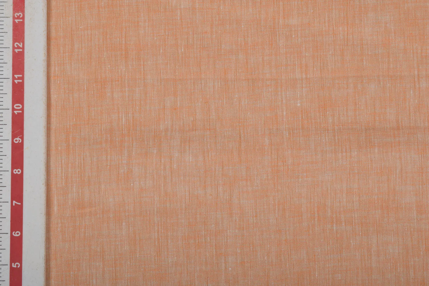 Pale Orange Plain Linen Chambray Fabric