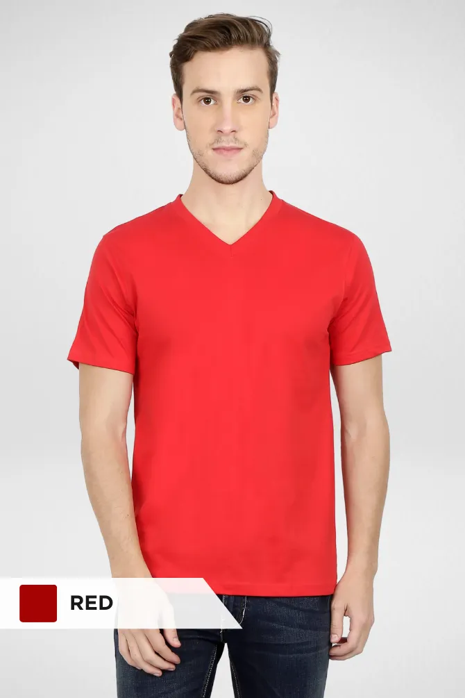 Pick Any 3 Plain V Neck T-shirts for Men