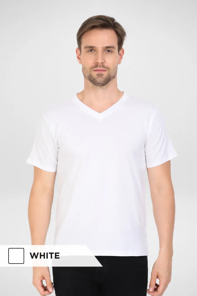 Pick Any 3 Plain V Neck T-shirts for Men