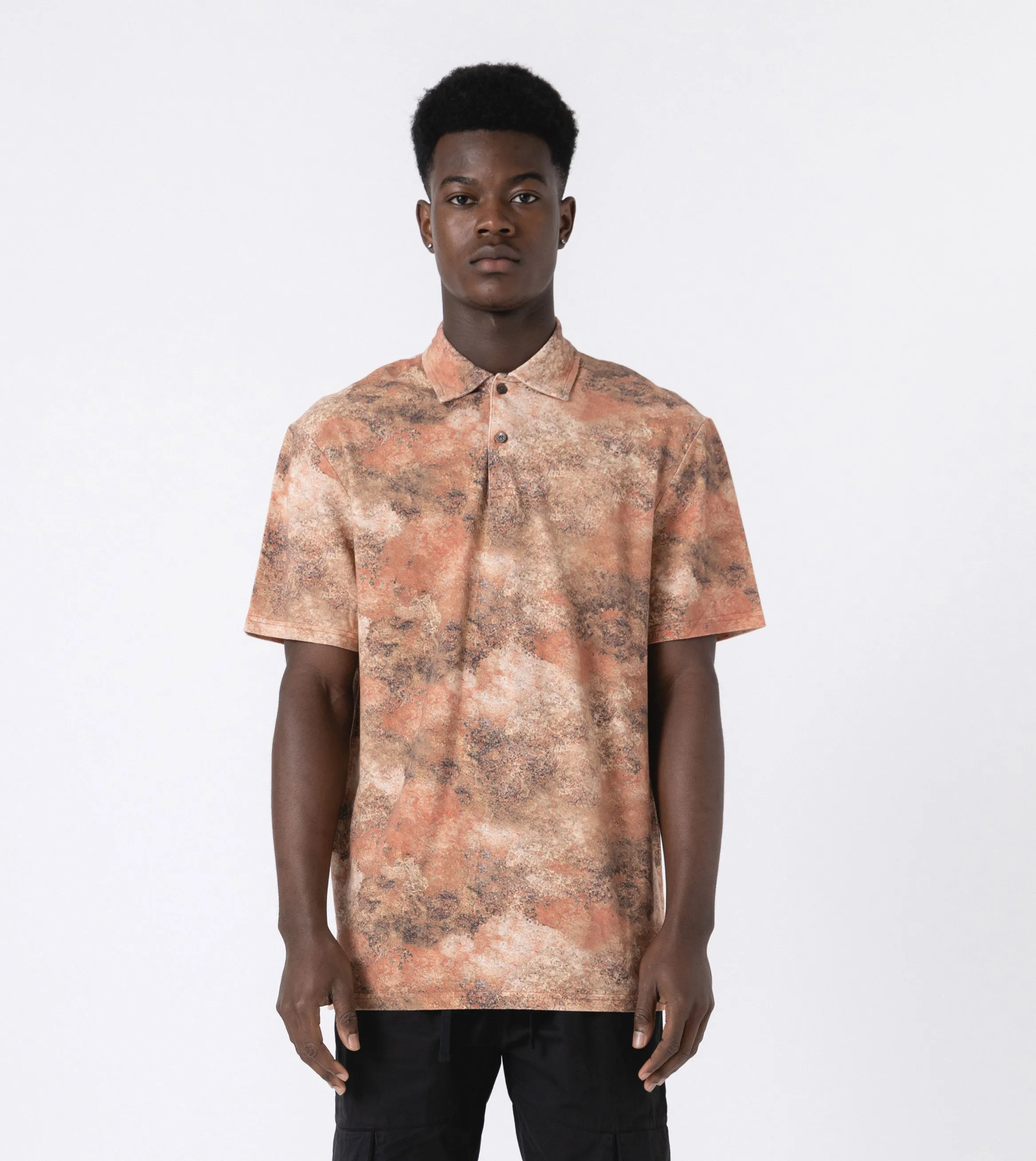 Pique Polo Rust Camo